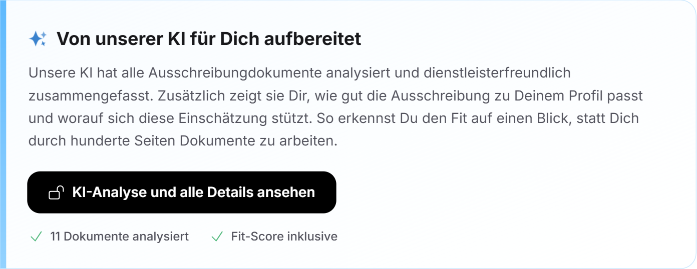 Die Freischalt-Karte am Ende der anonymisierten Analyse