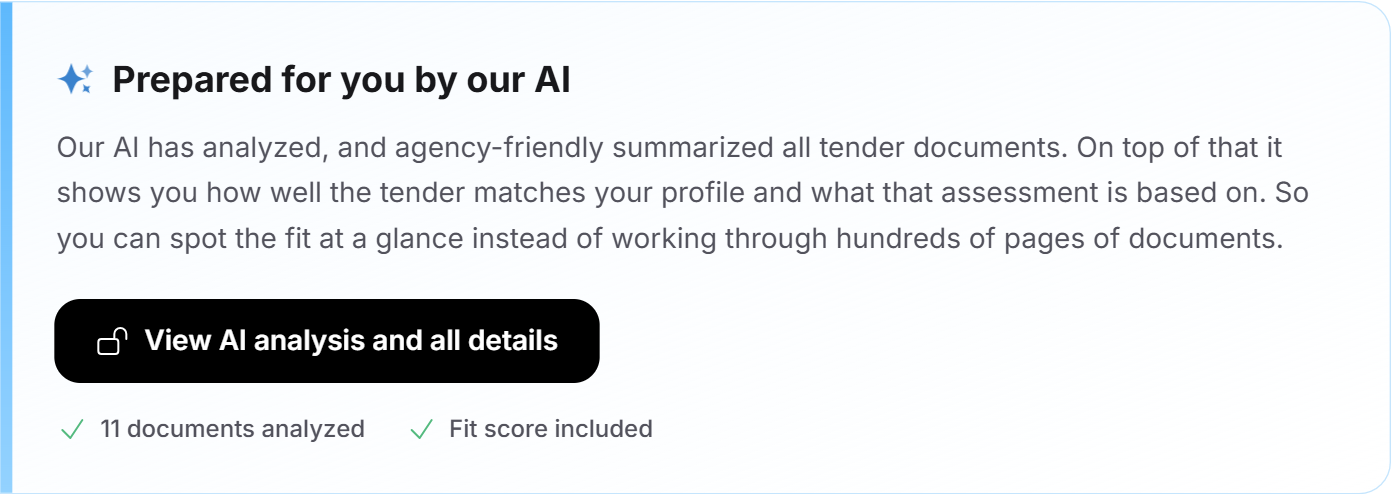 The unlock card at the end of the anonymized analysis